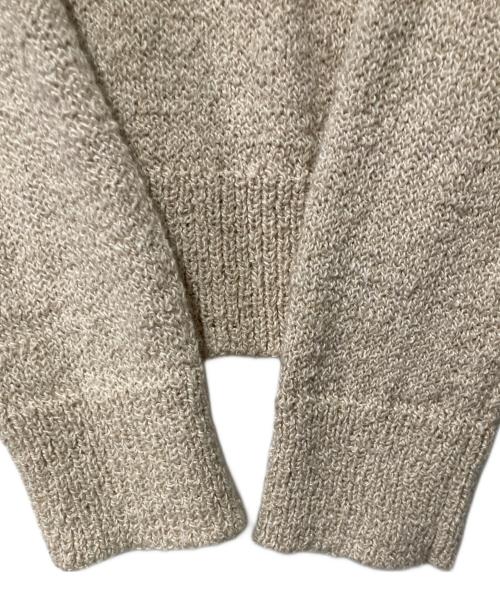 beautiful people（ビューティフルピープル）beautiful people (ビューティフルピープル) c/w uneveness yarn side zip pullover ベージュ サイズ:140の古着・服飾アイテム