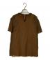 sacai (サカイ) プリーツレイヤードドッキングTシャツ ブラウン サイズ:1：10000円