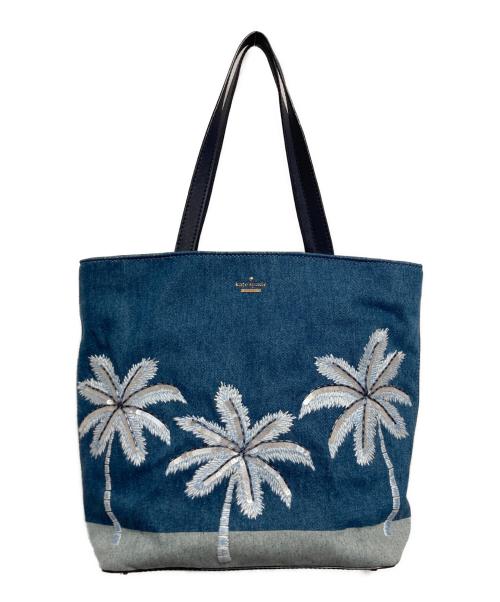 Kate Spade（ケイトスペード）Kate Spade (ケイトスペード) デニム生地トートバッグ インディゴの古着・服飾アイテム