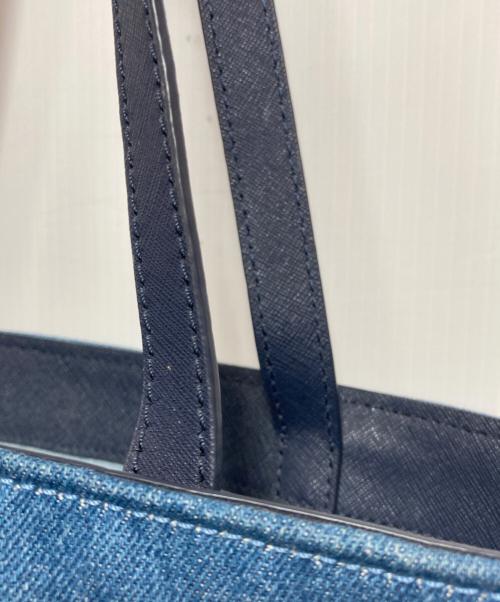 Kate Spade（ケイトスペード）Kate Spade (ケイトスペード) デニム生地トートバッグ インディゴの古着・服飾アイテム