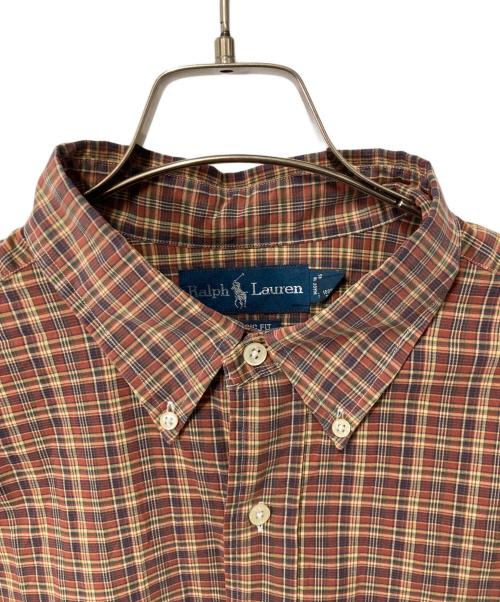 RALPH LAUREN（ラルフローレン）RALPH LAUREN (ラルフローレン) チェックBDシャツ ブラウン サイズ:XLの古着・服飾アイテム