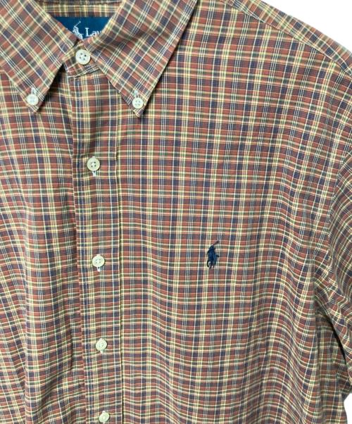 RALPH LAUREN（ラルフローレン）RALPH LAUREN (ラルフローレン) チェックBDシャツ ブラウン サイズ:XLの古着・服飾アイテム