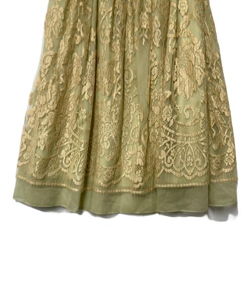 ebure（エブール）EBURE (エブール) レーススカート ベージュ サイズ:38の古着・服飾アイテム