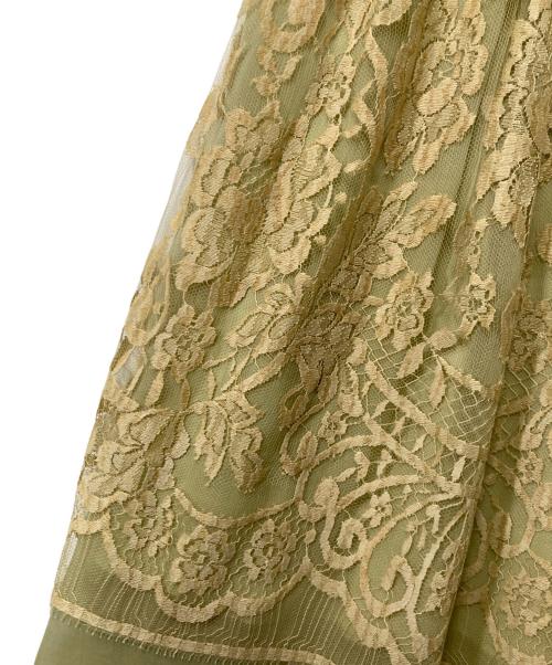 ebure（エブール）EBURE (エブール) レーススカート ベージュ サイズ:38の古着・服飾アイテム