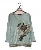 LEONARDレオナール）の古着「刺繍ニット」｜ブルー