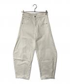 Whim Gazetteウィムガゼット）の古着「ラインカーブDENIM」｜ホワイト