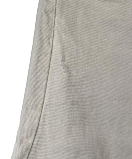 Whim Gazette（ウィムガゼット）Whim Gazette (ウィムガゼット) ラインカーブDENIM ホワイト サイズ:36の古着・服飾アイテム