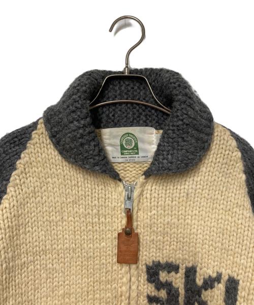 CANADIAN SWEATER（カナディアンセーター）CANADIAN SWEATER (カナディアンセーター) カウチンニットカーディガン ベージュ サイズ:不明　実寸参照の古着・服飾アイテム
