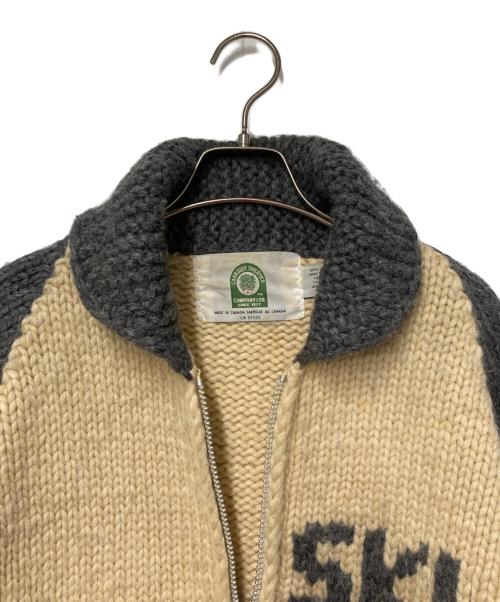 CANADIAN SWEATER（カナディアンセーター）CANADIAN SWEATER (カナディアンセーター) カウチンニットカーディガン ベージュ サイズ:不明　実寸参照の古着・服飾アイテム