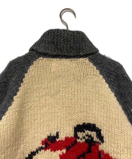 CANADIAN SWEATER（カナディアンセーター）CANADIAN SWEATER (カナディアンセーター) カウチンニットカーディガン ベージュ サイズ:不明　実寸参照の古着・服飾アイテム