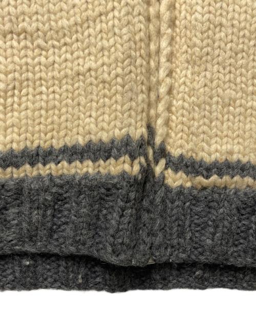 CANADIAN SWEATER（カナディアンセーター）CANADIAN SWEATER (カナディアンセーター) カウチンニットカーディガン ベージュ サイズ:不明　実寸参照の古着・服飾アイテム