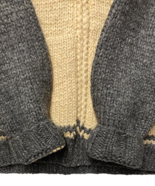 CANADIAN SWEATER（カナディアンセーター）CANADIAN SWEATER (カナディアンセーター) カウチンニットカーディガン ベージュ サイズ:不明　実寸参照の古着・服飾アイテム