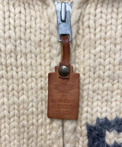 CANADIAN SWEATER（カナディアンセーター）CANADIAN SWEATER (カナディアンセーター) カウチンニットカーディガン ベージュ サイズ:不明　実寸参照の古着・服飾アイテム