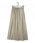 AURALEE（オーラリー）の古着「PANAMA STRIPE PLEATED SKIRT」｜ベージュ