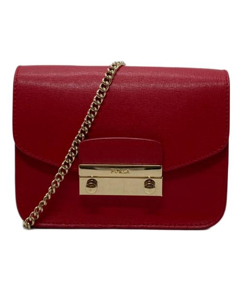 FURLA（フルラ）FURLA (フルラ) メトロポリス ショルダーバッグ レッドの古着・服飾アイテム