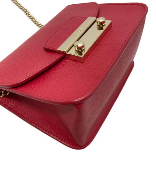 FURLA（フルラ）FURLA (フルラ) メトロポリス ショルダーバッグ レッドの古着・服飾アイテム