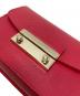 中古・古着 FURLA (フルラ) メトロポリス ショルダーバッグ レッド：7000円