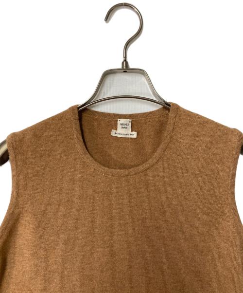 HERMES（エルメス）HERMES (エルメス) カシミヤアンサンブルカーディガン ベージュ サイズ:40の古着・服飾アイテム