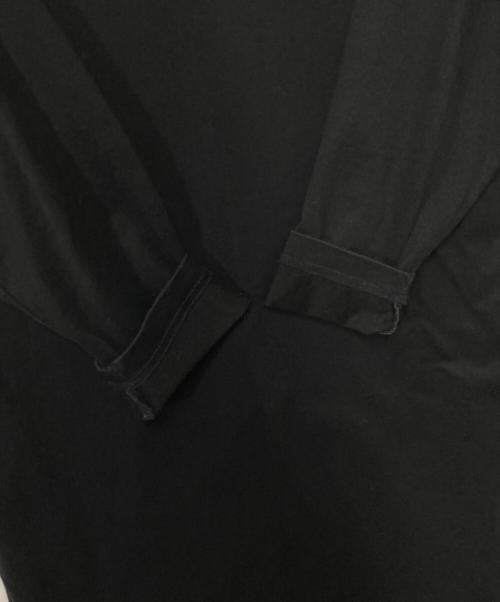 LACOSTE（ラコステ）LACOSTE (ラコステ) BEAMS BOY (ビームスボーイ) 別注ボートネックドレスワンピース ブラック サイズ:36の古着・服飾アイテム
