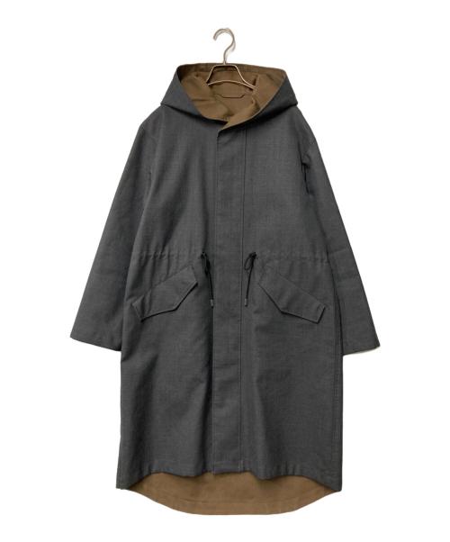 JOSEPH（ジョゼフ）JOSEPH (ジョゼフ) フーデッドコート グレー×ブラウン サイズ:46の古着・服飾アイテム
