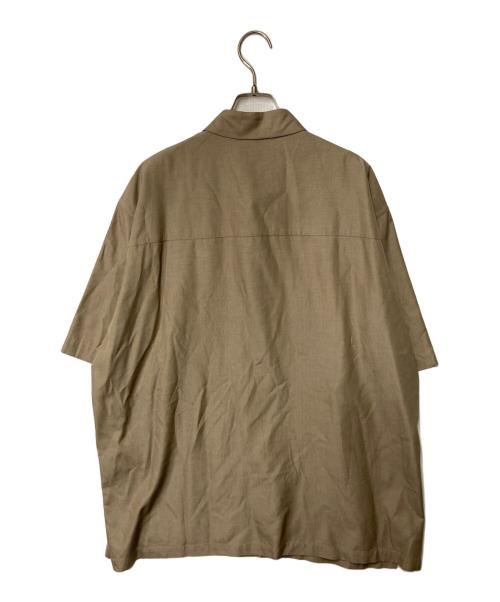ATON（エイトン）ATON (エイトン) オーバーサイズショートスリーブシャツ ブラウン サイズ:4 未使用品の古着・服飾アイテム