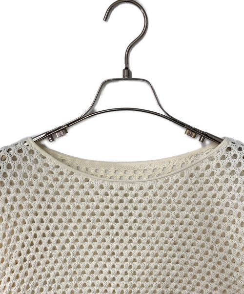 Spick and Span（スピック＆スパン）Spick and Span (スピック＆スパン) メッシュプルオーバー ホワイト サイズ:Free 未使用品の古着・服飾アイテム