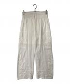anukeアンヌーク）の古着「Cutwork Lace Pants」｜ホワイト