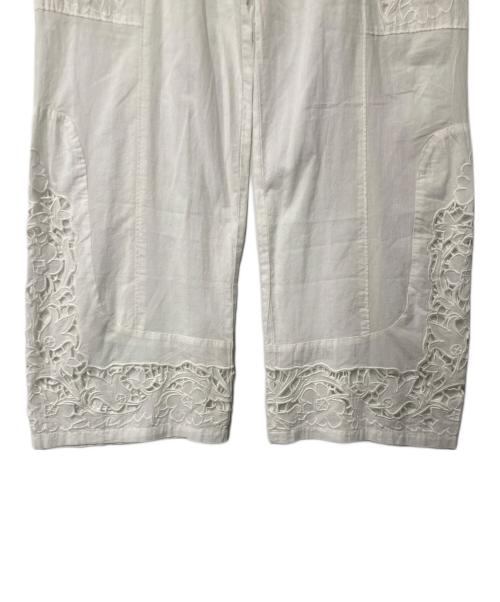 anuke（アンヌーク）anuke (アンヌーク) Cutwork Lace Pants ホワイト サイズ:38の古着・服飾アイテム