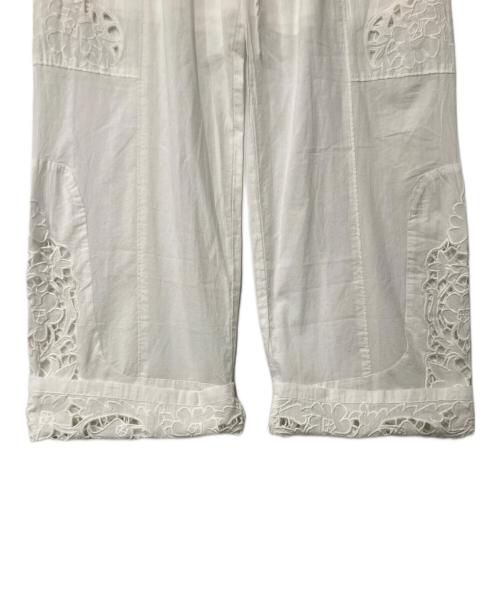 anuke（アンヌーク）anuke (アンヌーク) Cutwork Lace Pants ホワイト サイズ:38の古着・服飾アイテム