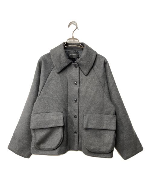 mizuiro-ind（ミズイロインド）mizuiro-ind (ミズイロインド) ラグランショートジャケット グレー サイズ:Freeの古着・服飾アイテム