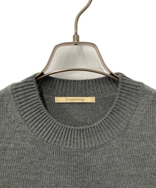 Curensology（カレンソロジー）Curensology (カレンソロジー) プリーツドッキングワンピース グレー サイズ:SIZE Freeの古着・服飾アイテム