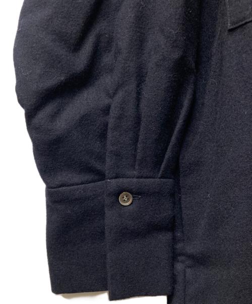 SACRA（サクラ）SACRA (サクラ) ウールシャツワンピース ブラック サイズ:38の古着・服飾アイテム