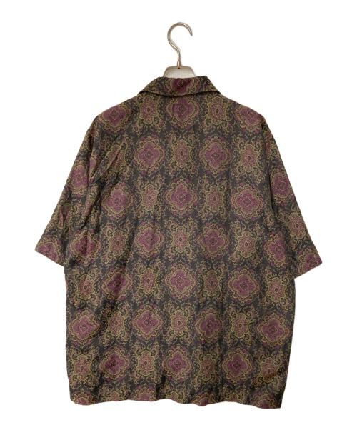 Needles（ニードルズ）Needles (ニードルズ) Cabana Shirt - C/PE Arabesque Jq ブラック×イエロー サイズ:Lの古着・服飾アイテム