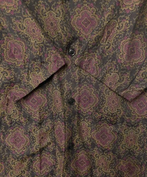 Needles（ニードルズ）Needles (ニードルズ) Cabana Shirt - C/PE Arabesque Jq ブラック×イエロー サイズ:Lの古着・服飾アイテム