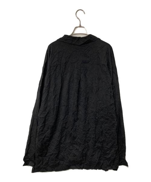 ATTACHMENT（アタッチメント）ATTACHMENT (アタッチメント) ポプリンシワ加工シャツ ブラック サイズ:4の古着・服飾アイテム
