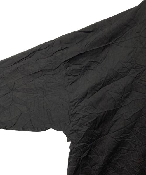 ATTACHMENT（アタッチメント）ATTACHMENT (アタッチメント) ポプリンシワ加工シャツ ブラック サイズ:4の古着・服飾アイテム