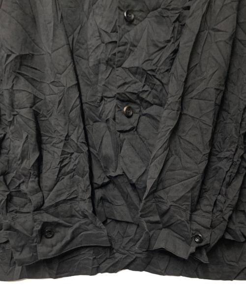ATTACHMENT（アタッチメント）ATTACHMENT (アタッチメント) ポプリンシワ加工シャツ ブラック サイズ:4の古着・服飾アイテム
