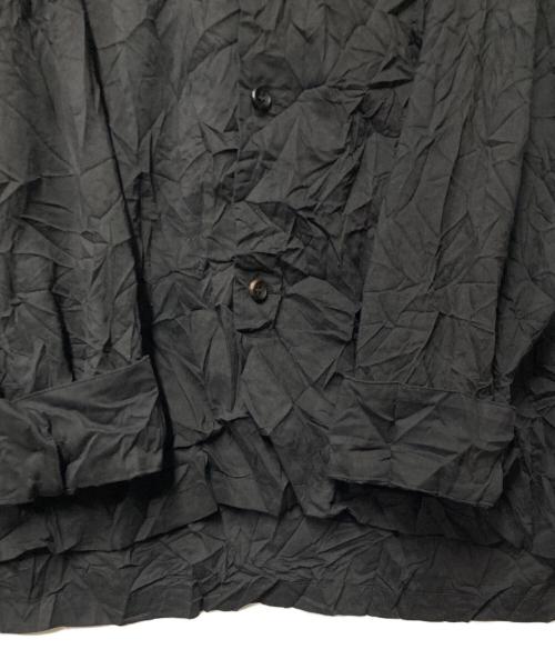 ATTACHMENT（アタッチメント）ATTACHMENT (アタッチメント) ポプリンシワ加工シャツ ブラック サイズ:4の古着・服飾アイテム