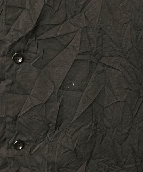 ATTACHMENT（アタッチメント）ATTACHMENT (アタッチメント) ポプリンシワ加工シャツ ブラック サイズ:4の古着・服飾アイテム