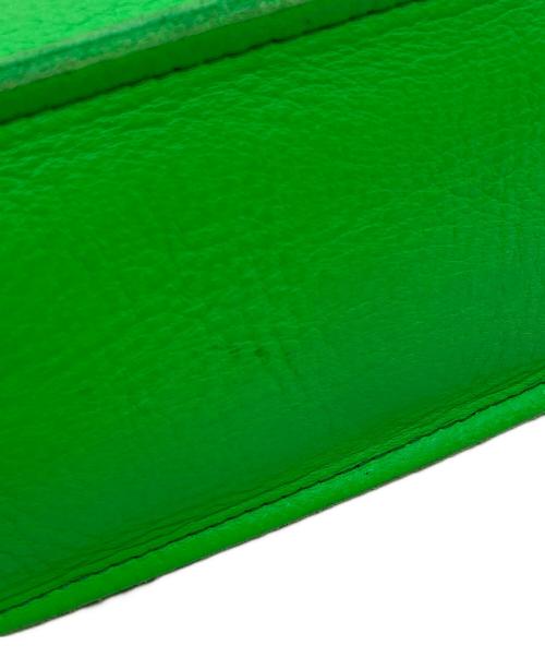 HENDER SCHEME（エンダースキーマ）HENDER SCHEME (エンダースキーマ) レザートートバッグ グリーン×オレンジの古着・服飾アイテム