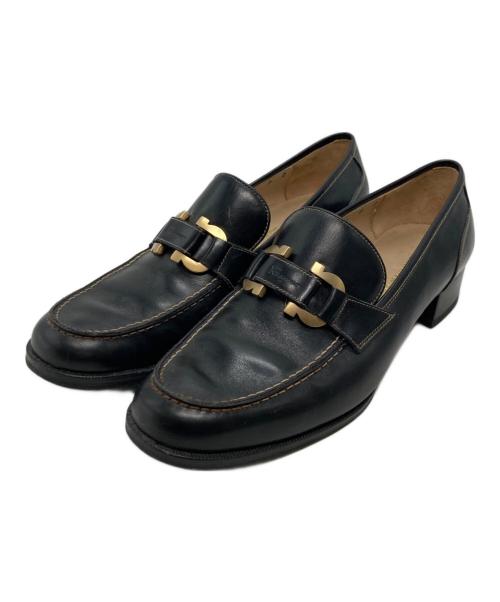 Salvatore Ferragamo（サルヴァトーレ フェラガモ）Salvatore Ferragamo (サルヴァトーレ フェラガモ) ガンチーニローファー ブラック サイズ:36の古着・服飾アイテム