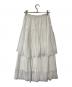 HER LIP TO (ハーリップトゥ) Sheer Pleated Tiered Skirt ホワイト サイズ:M：5000円