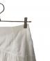 中古・古着 HER LIP TO (ハーリップトゥ) Sheer Pleated Tiered Skirt ホワイト サイズ:M：5000円