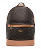COACHコーチ）の古着「ケンリー バックパック シグネチャー キャンバス」｜ブラウン×ベージュ