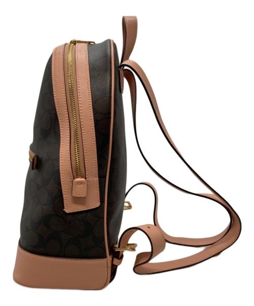 COACH（コーチ）COACH (コーチ) ケンリー バックパック シグネチャー キャンバス ブラウン×ベージュの古着・服飾アイテム