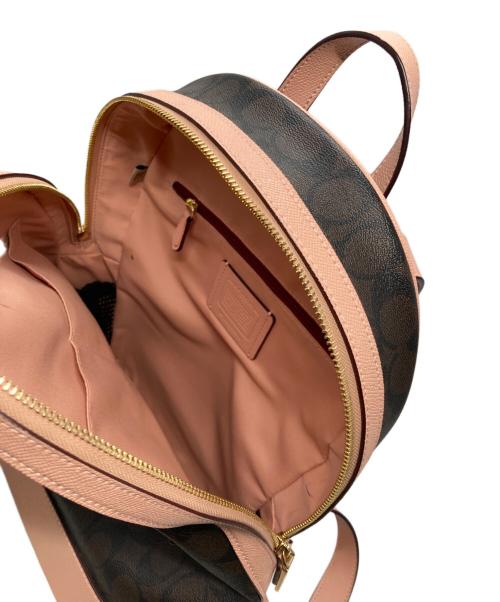 COACH（コーチ）COACH (コーチ) ケンリー バックパック シグネチャー キャンバス ブラウン×ベージュの古着・服飾アイテム