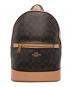 COACH（コーチ）の古着「ケンリー バックパック シグネチャー キャンバス」｜ブラウン×ベージュ