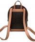 中古・古着 COACH (コーチ) ケンリー バックパック シグネチャー キャンバス ブラウン×ベージュ：10000円