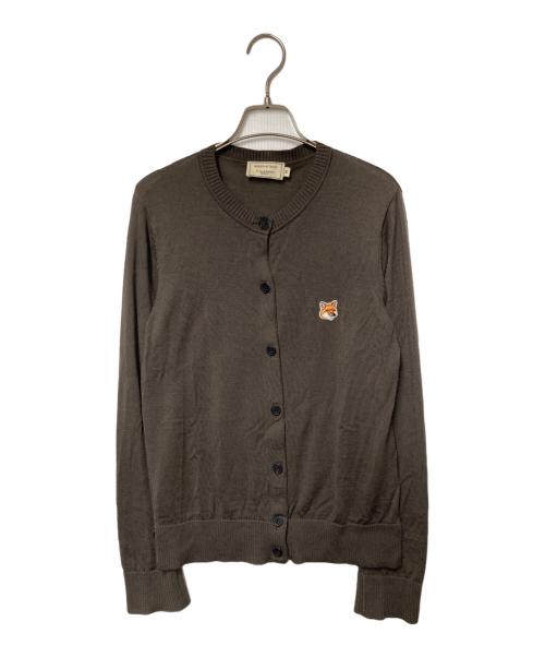 maison kitsune（メゾンキツネ）MAISON KITSUNE (メゾンキツネ) カーディガン ブラウン サイズ:Ｍの古着・服飾アイテム