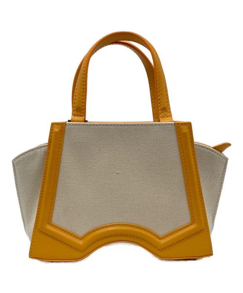 TASAKI por RELIQUIAE（タサキ ポル レリキアエ）TASAKI por RELIQUIAE (タサキ ポル レリキアエ) ショルダーバッグ ベージュ×イエローの古着・服飾アイテム